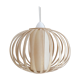 Wooden hanging lamp, scandinavian, 70s