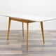 Dining table from the 1950s, grey resin top.