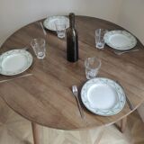 Wooden round table
