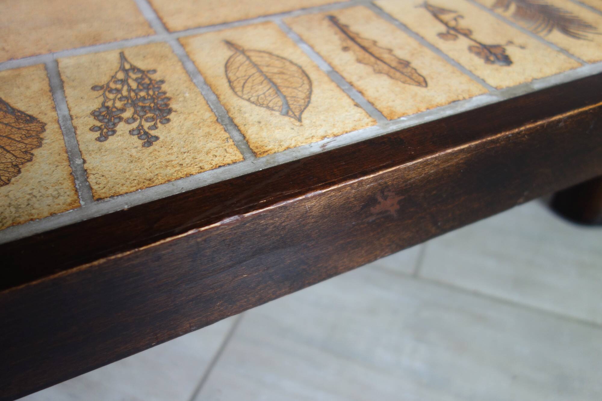 Herbarium Coffee Table by Roger Capron, Vallauris, 1970s