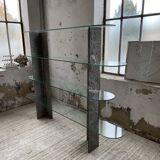 Roche Bobois stone and glass sculpture shelf 1970s