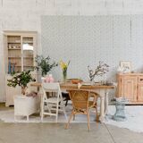 Rattan armchairs
