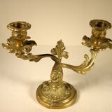 Chandelier with two brass fires