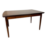 Table à manger extensible en palissandre moderniste du milieu du siècle, Danemark, années 1950