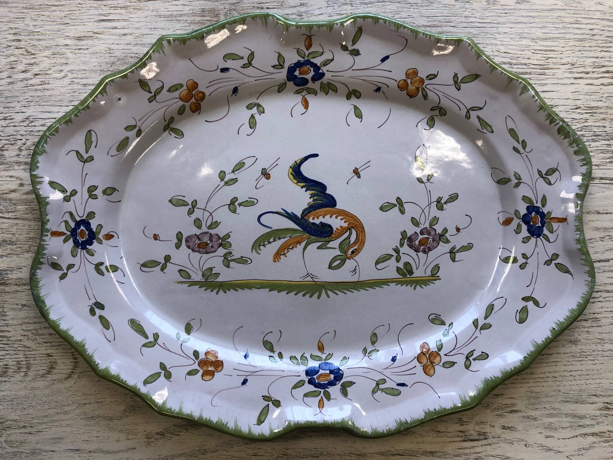 Moustier oval platter