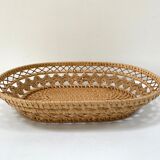 Braided rattan basket