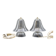 Set of 2 Art Deco Murano glass Barovier e Toso table lamps, 1950