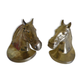 2 Horse-shaped bookends  in brass