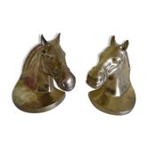 2 Horse-shaped bookends  in brass