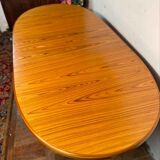 Teak dining table Zebrano MCM