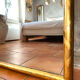19th-century antique gilded mirror.