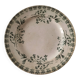 Antique ironstone plate with green floral decoration, circa 1900