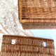 Vintage braid wicker basket for pets