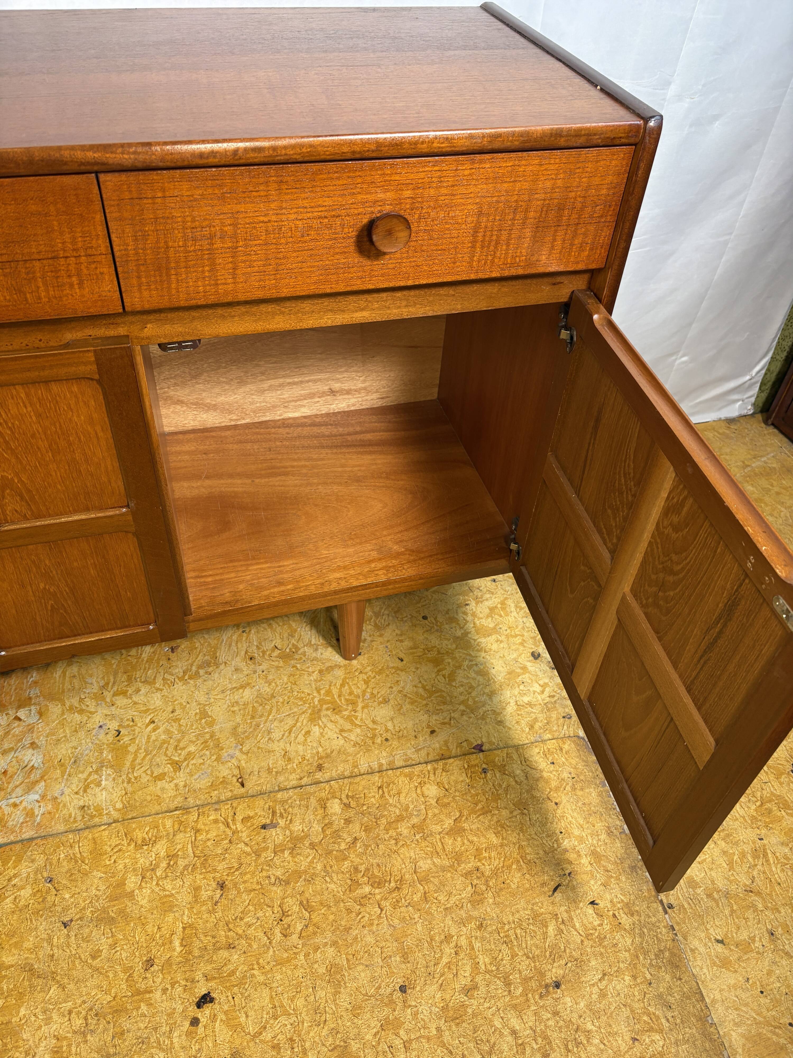 Mid Century Retro Teak Sideboard by Nathan Circa 1960-1970 Danish Design