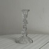 cut glass transparent candlestick