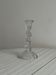 cut glass transparent candlestick