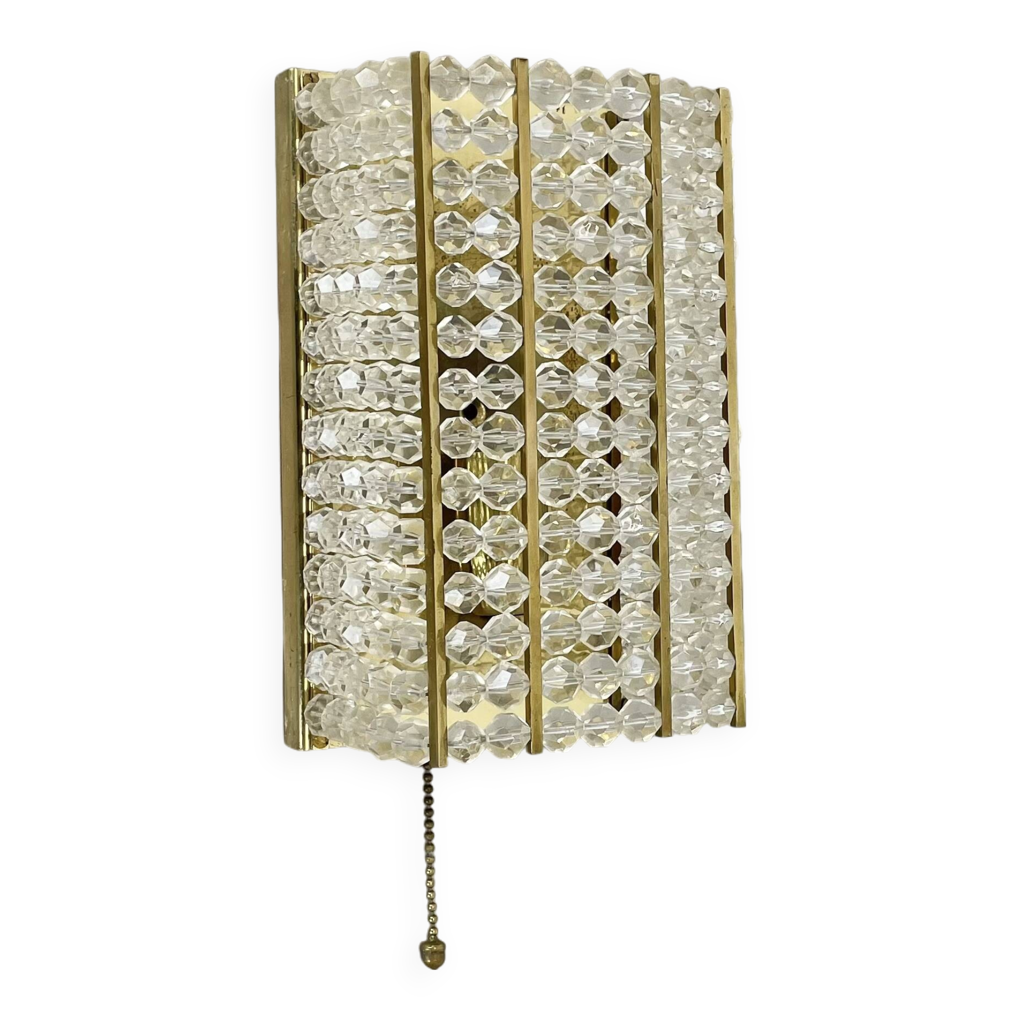 brass and aryl glass wall light sconce by Emil Stejnar, Austria, 1950s