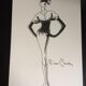 Illustration of mode or press by Pierre Cardin - 80s
