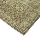Handmade oriental beige carpet 200 cm x 298 cm