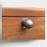 Vintage chest of drawers in solid raw wood from 1950