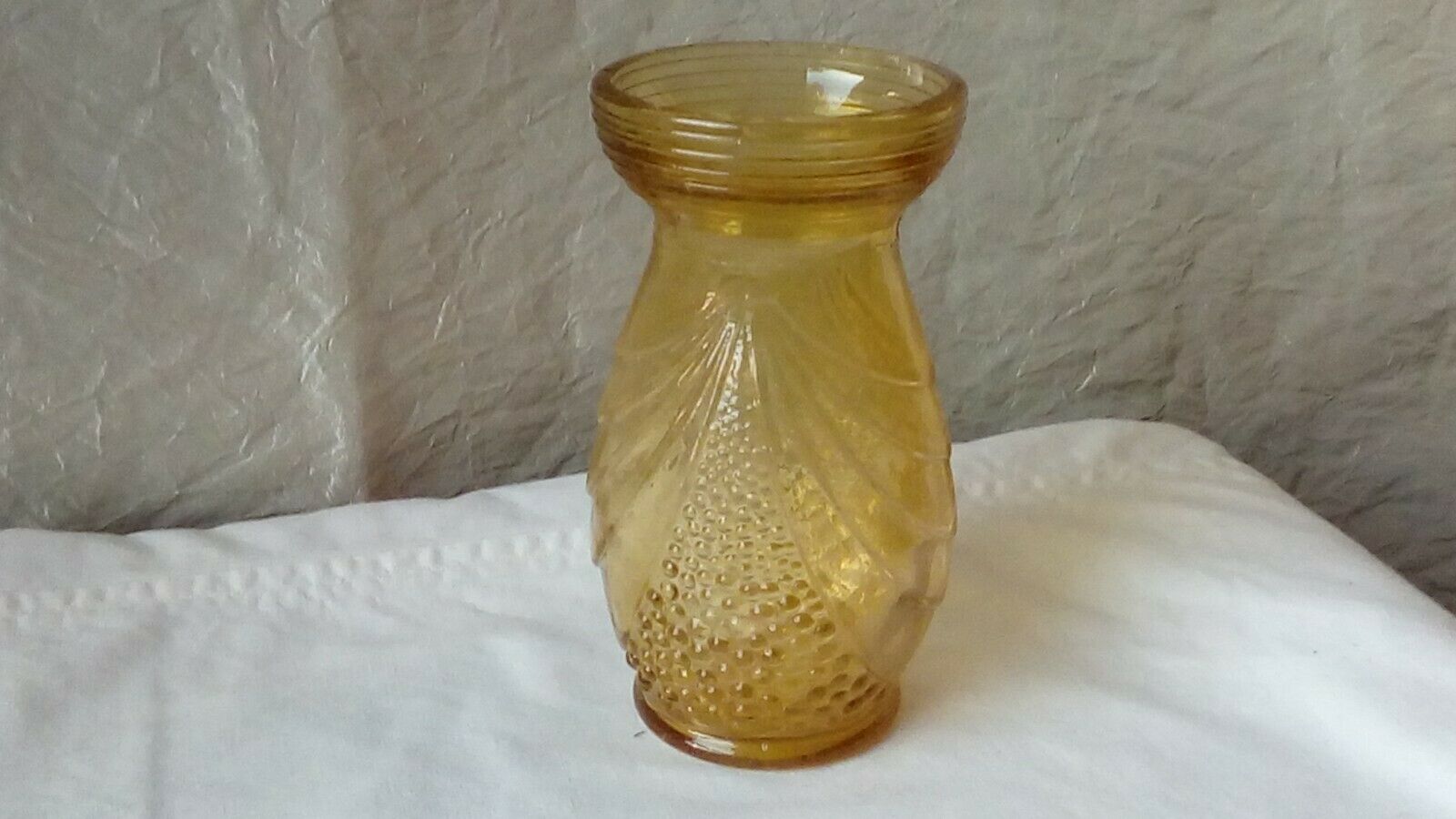 Hyacinth vase in glass molded art deco era
