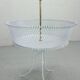 Vintage white metal and brass planter or basked, France 1960s