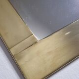 Brass mirror by Frankie d'Homborchveld, unique piece, 60 x 35 cm