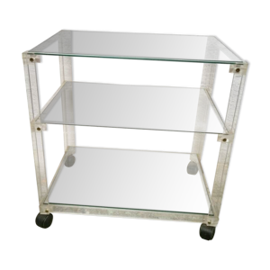 desserte vintage en plexiglas