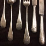 Lot of silver cutlery from the Wagons Lits company