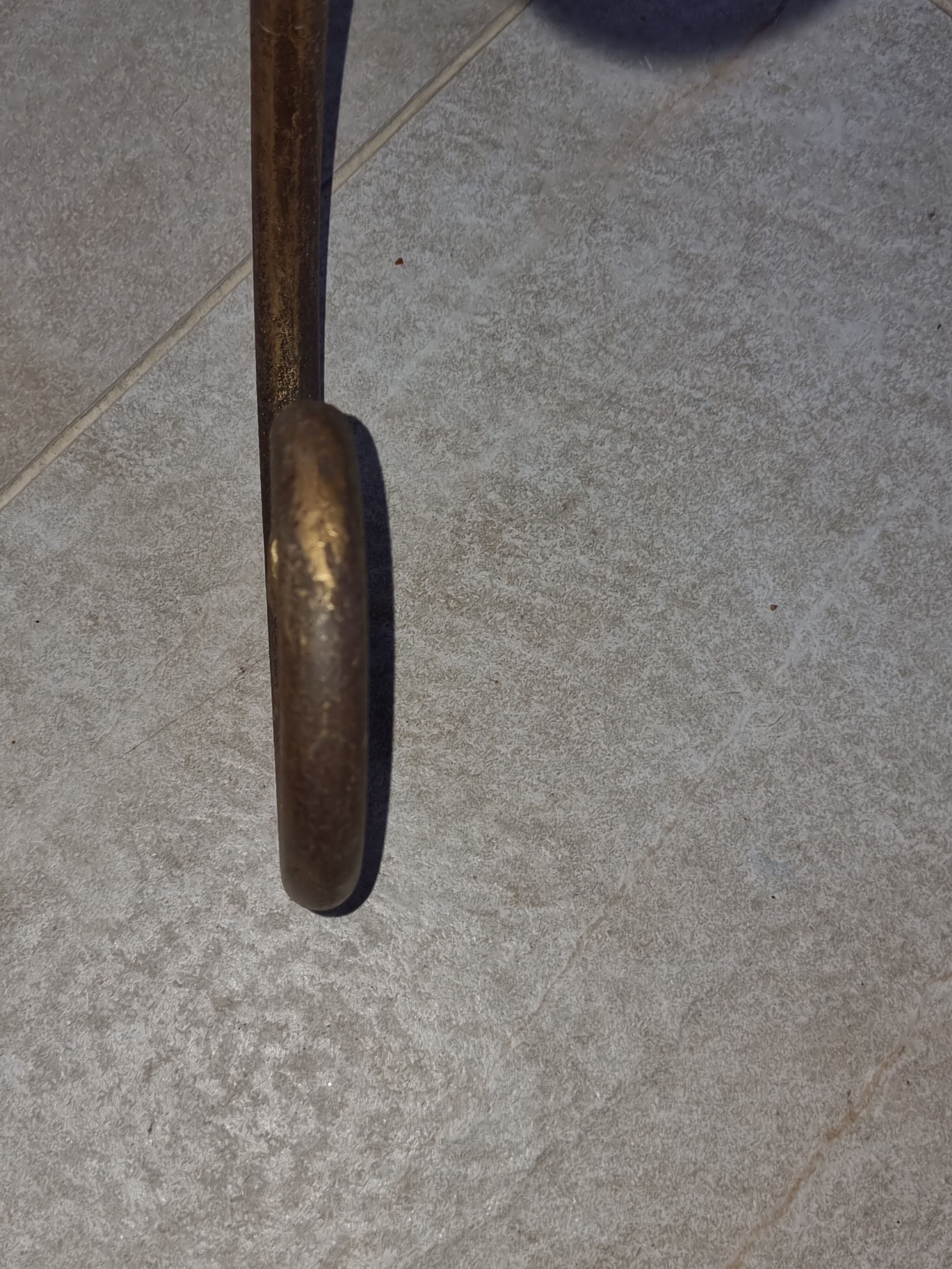 Bronze base coffee table, glass top