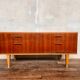 Enfilade vintage en teck meuble tv hi-fi