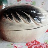 Terrine Michel caugant in duck shape tadorne by belon barbotine zoomorphe