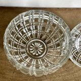 Former Portieux crystal sugar bowl