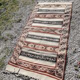 Ancien tapis d'orient Kilim 160 x 79 cm