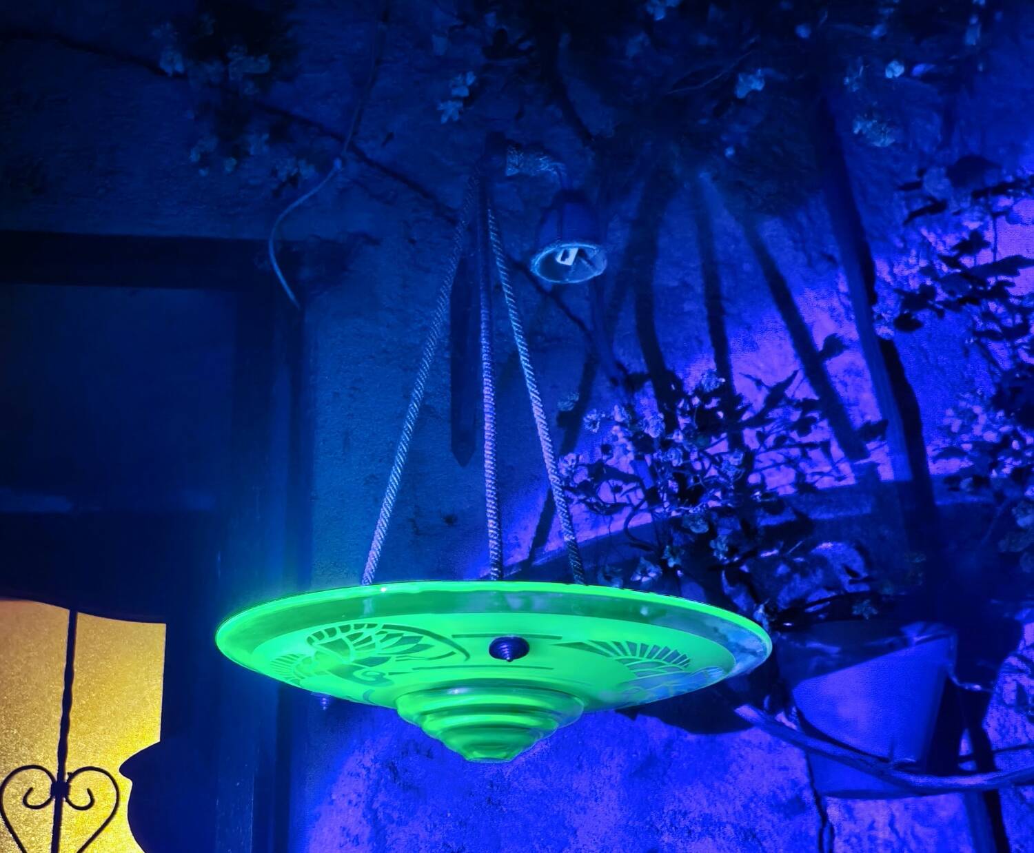 Art Deco ceiling light by A. Delatte in Ouraline