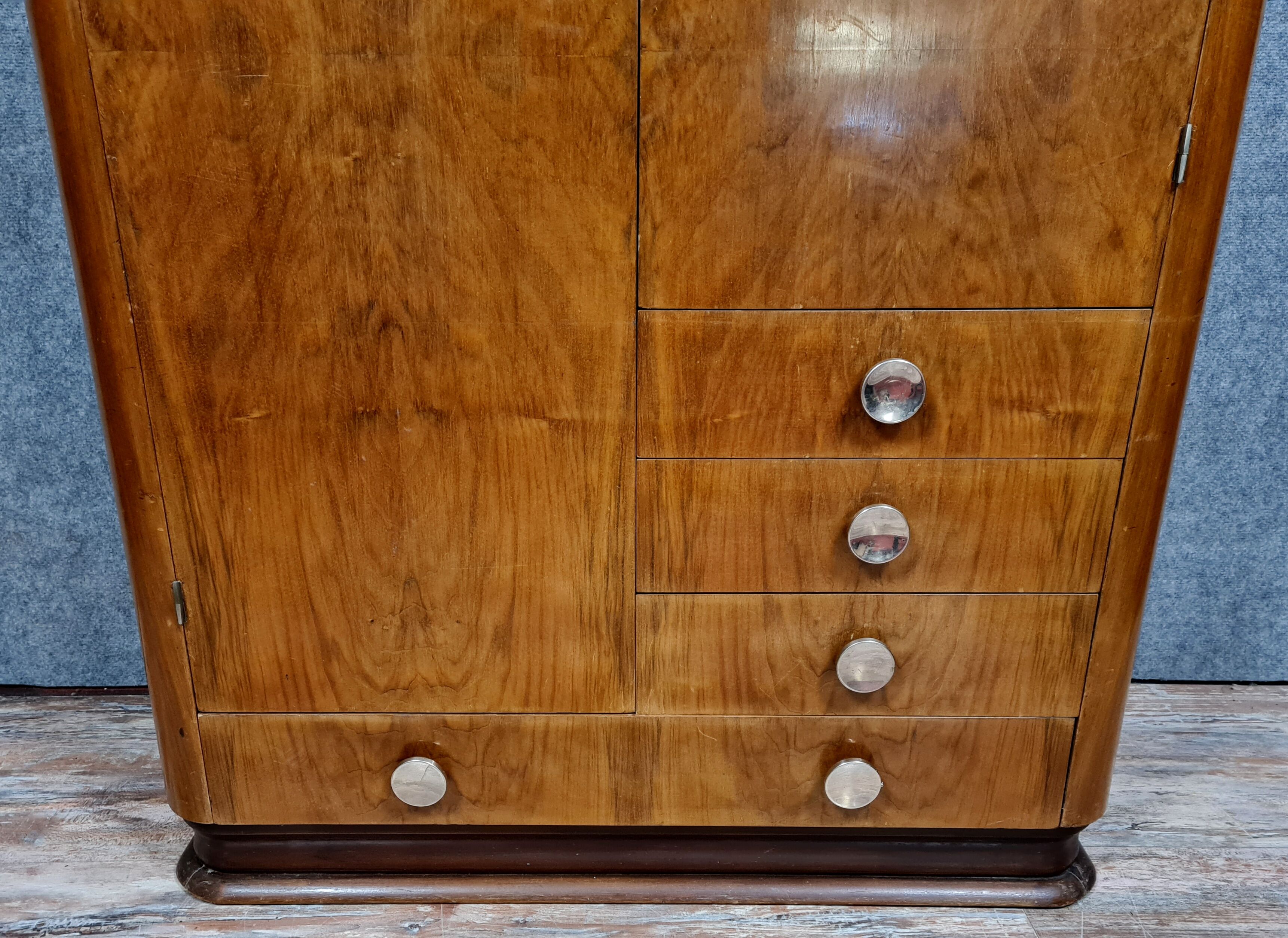 Art Deco period walnut cabinet circa 1920-1930