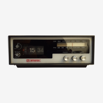 Radio-réveille Amerex des années 70