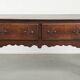 Antique 18th-century English oak dresser/sideboard with brass handles