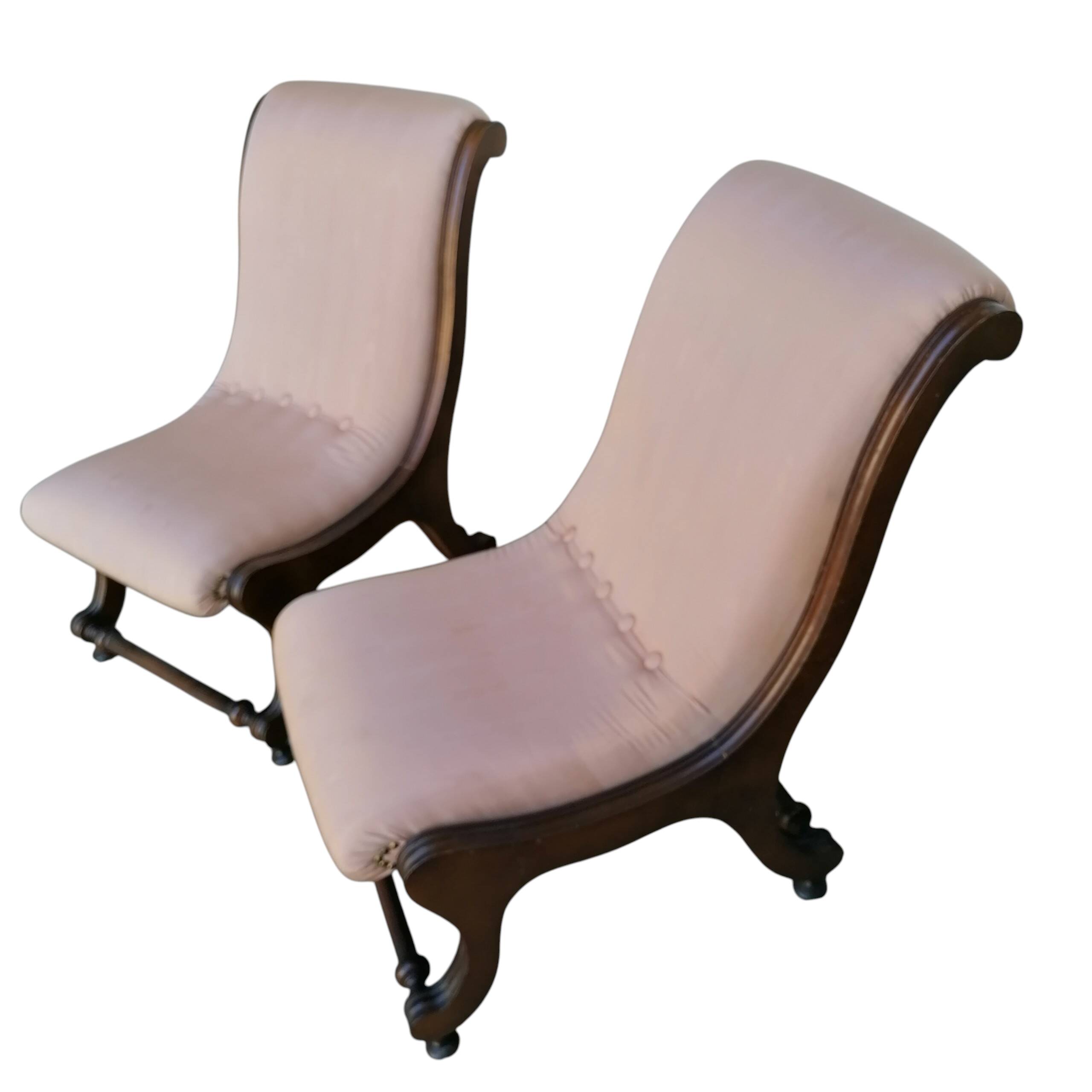 Poltrone chaise longue corte epoca ottocentesca, Luigi Filippo o Vittoriano