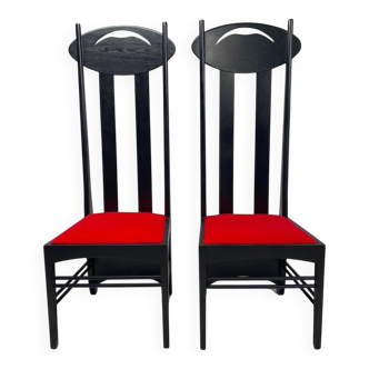 Set of Argyle Chairs attributed to Charles R Mackintosh for Atelier International, 1990