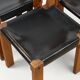 Set of 4 S24 chairs by Pierre Chapo – Solid elm and black leather – 1970