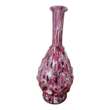 Vase ou flacon en verre moucheté