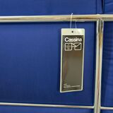 Cassina LC2 3seat Sofa by Charlotte Perriand, Le Corbusier and Pierre Jeanneret in blue fabrics