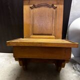 Rustic hanging bedside table