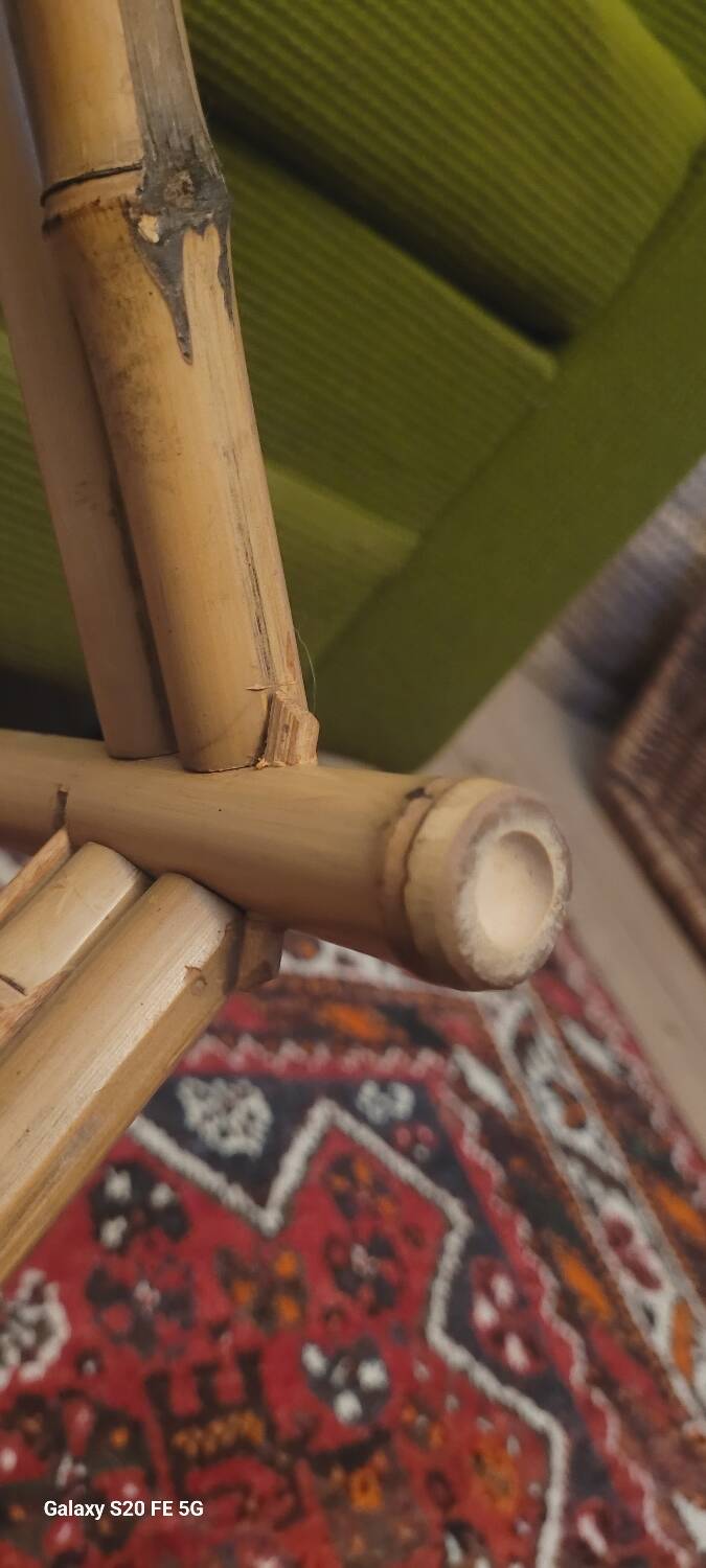 70's bamboo coffee tables