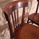 Set  de 2 chaises bistrot années 40 Fischel Wissembourg