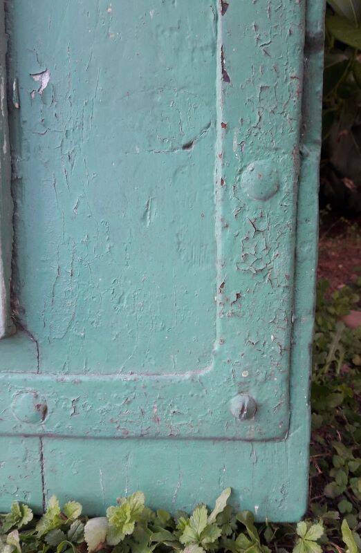 Door H186.5xW75cm with 18th century interior molding