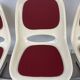 4 chaises Space Age, coque années 70 pour Lockhausen