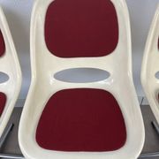4 chaises Space Age, coque années 70 pour Lockhausen