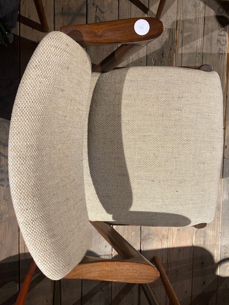 Model 42 teak dining chairs by Kai Kristiansen for Schou Andersen